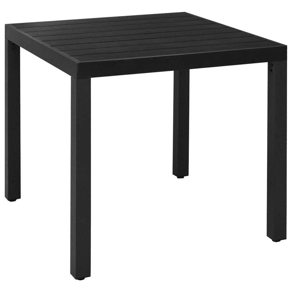 Set mobilier de gradina, 5 piese, negru si maro — imaginea 9