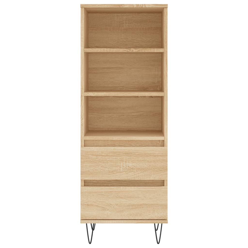 Dulap inalt, stejar sonoma, 40x36x110 cm, lemn compozit — imaginea 5