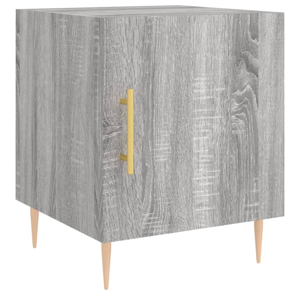 Noptiere, 2 buc., gri sonoma, 40x40x50 cm, lemn compozit — imaginea 5