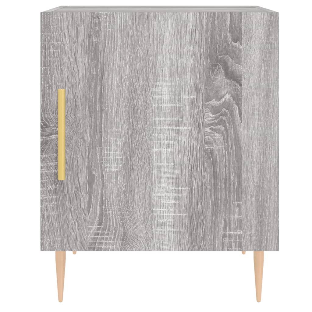 Noptiere, 2 buc., gri sonoma, 40x40x50 cm, lemn compozit — imaginea 6