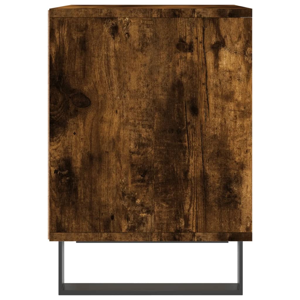 Noptiera, stejar fumuriu, 40x35x50 cm, lemn compozit — imaginea 5