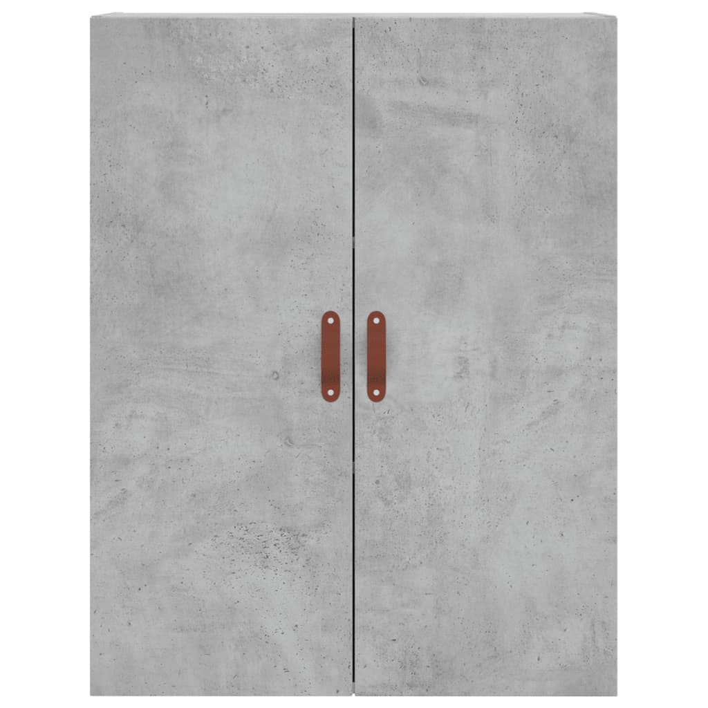 Dulap inalt, gri beton, 69,5x34x180, lemn compozit — imaginea 6