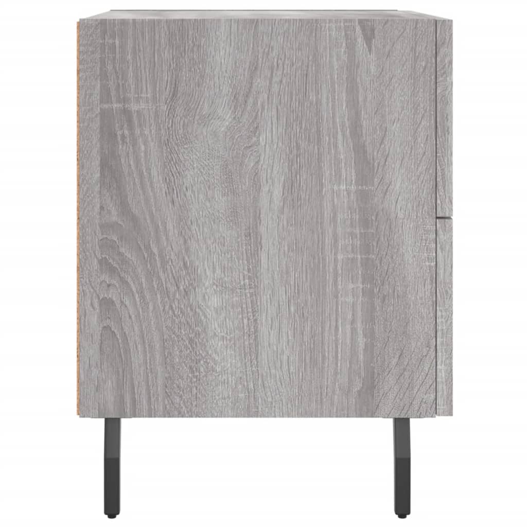 Noptiera, gri sonoma, 40x35x47,5 cm, lemn compozit — imaginea 7
