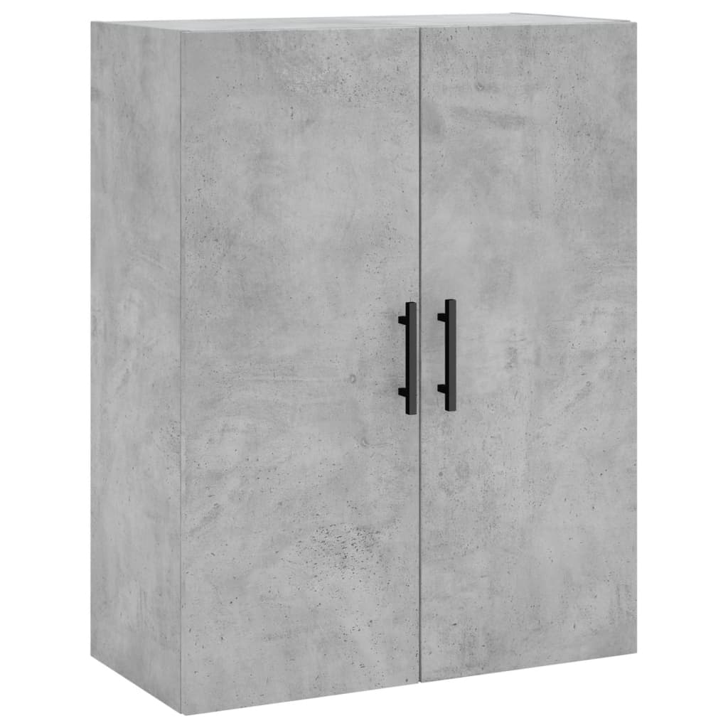 Dulap inalt, gri beton, 69,5x34x180, lemn compozit — imaginea 5