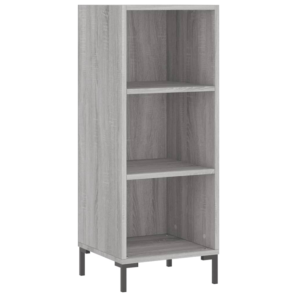 Dulap inalt, gri sonoma, 34,5x34x180 cm, lemn prelucrat — imaginea 7