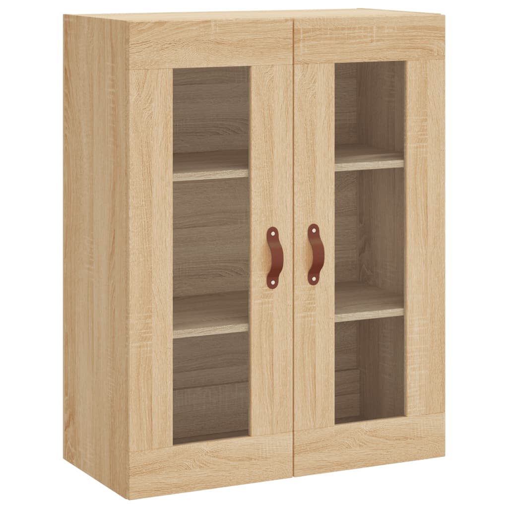 Dulap inalt, stejar sonoma, 69,5x34x180 cm, lemn compozit — imaginea 5