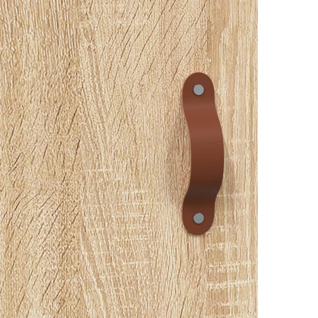Dulap inalt, stejar sonoma, 69,5x34x180 cm, lemn compozit — imaginea 9