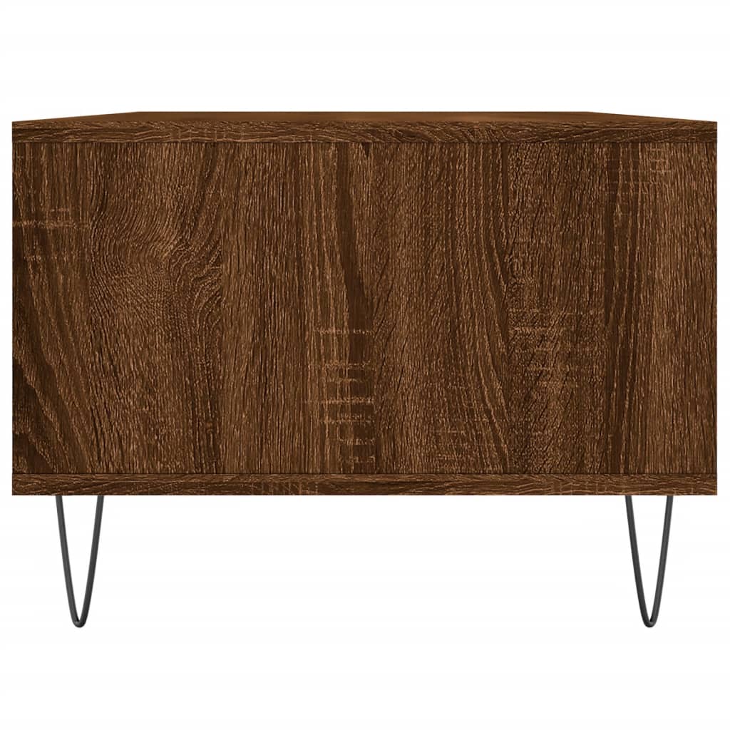 Masuta de cafea, stejar maro, 90x50x36,5 cm, lemn prelucrat — imaginea 7