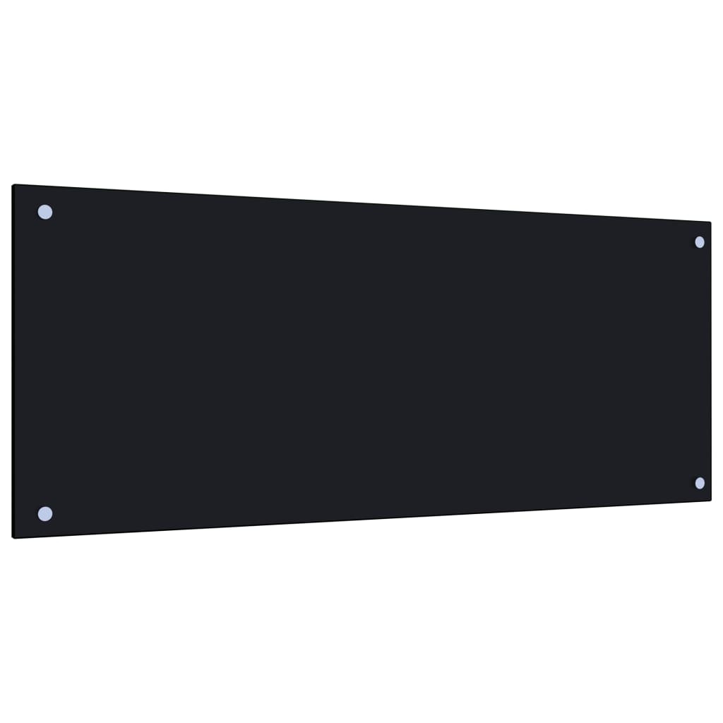 Panou antistropi de bucatarie, negru 100x40cm sticla securizata