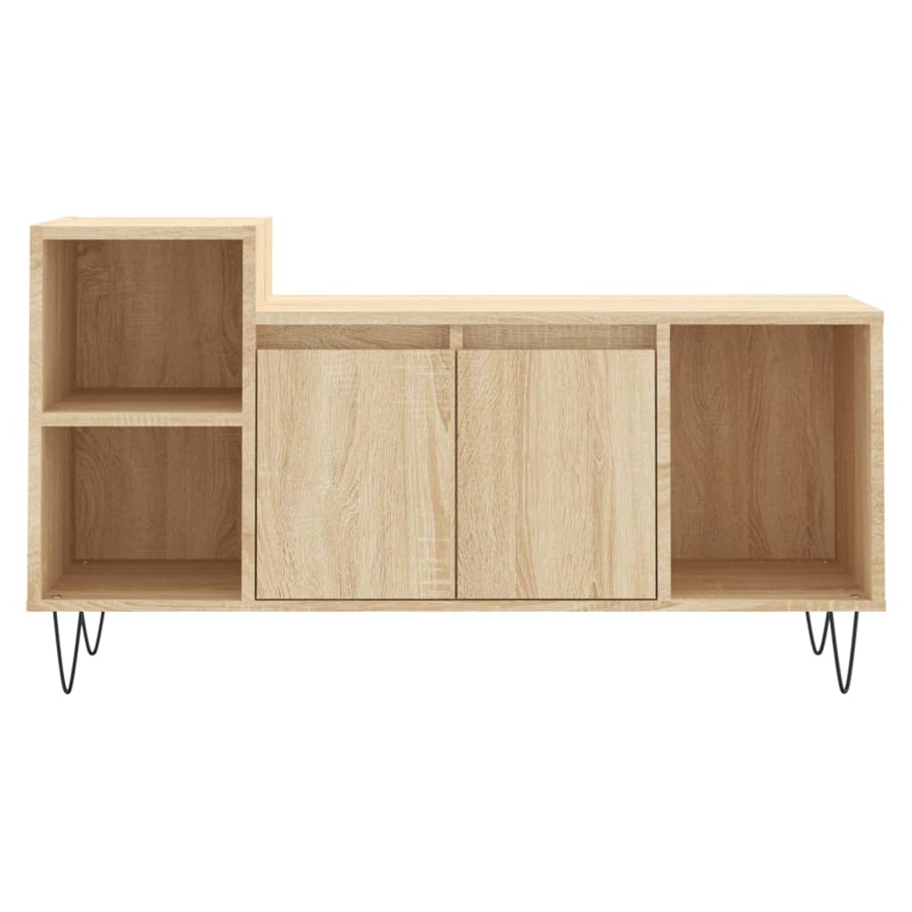 Comoda TV, stejar sonoma, 100x35x55 cm, lemn prelucrat — imaginea 5