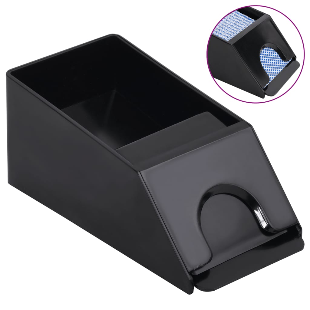 Suport de carti, negru, 2 pachete