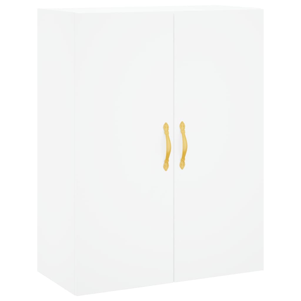 Dulap inalt, alb, 69,5x34x180 cm, lemn compozit — imaginea 5
