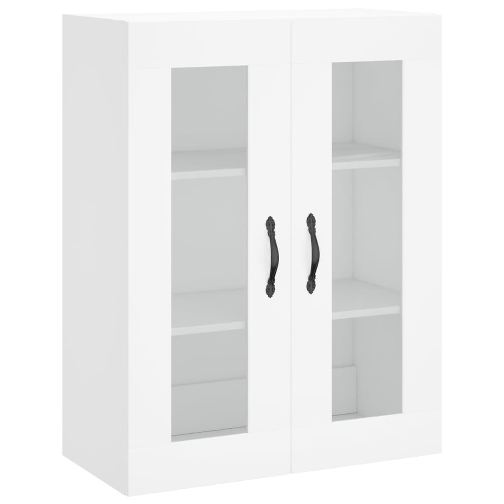 Dulap montat pe perete, alb, 69,5x34x90 cm, lemn prelucrat