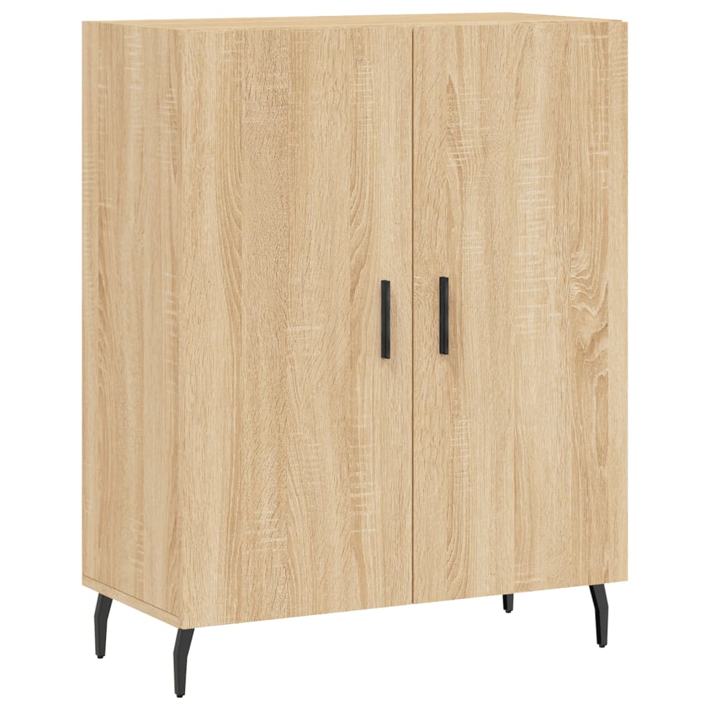 Dulap inalt, stejar sonoma, 69,5x34x180 cm, lemn compozit — imaginea 7
