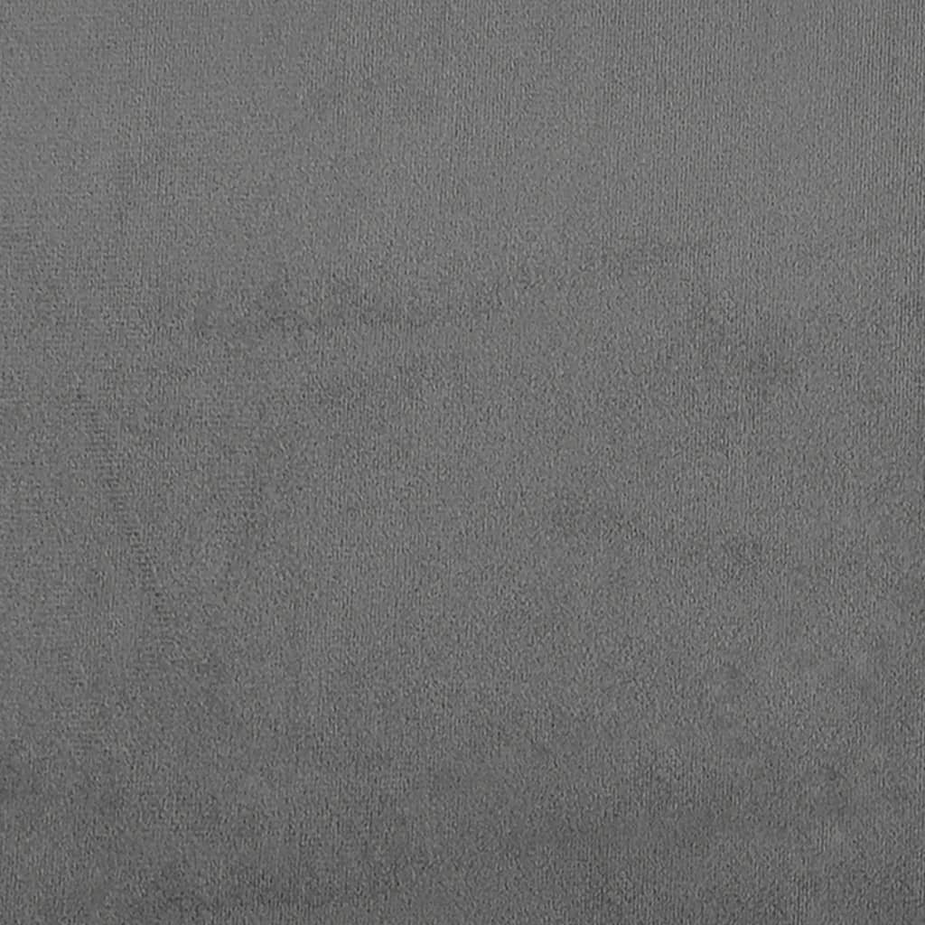 Fotoliu canapea, gri inchis, 60 cm, textil microfibra — imaginea 7