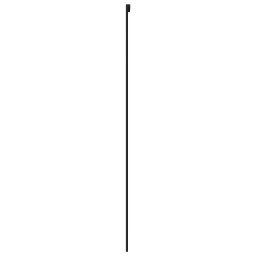 Usa glisanta, negru, 76x205 cm, sticla securizata si aluminiu — imaginea 5