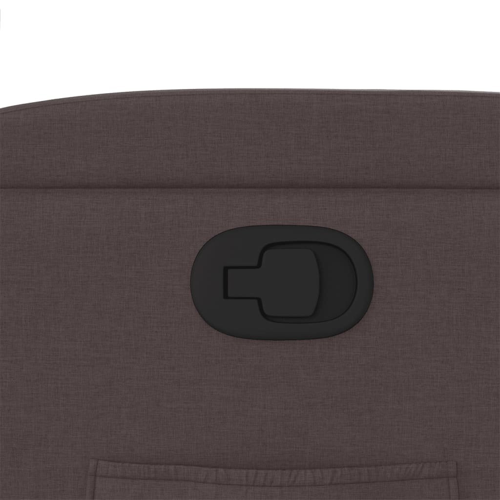 Fotoliu rabatabil, maro inchis, material textil — imaginea 9