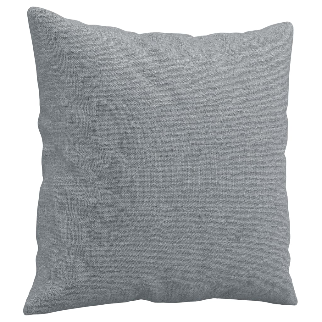 Canapea cu 3 locuri cu pernute, gri deschis, 180 cm, textil — imaginea 6