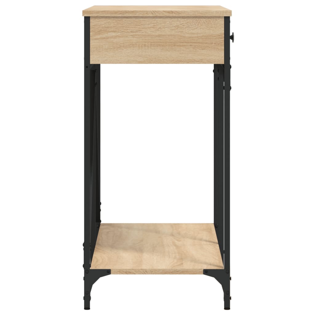 Masuta consola, stejar sonoma, 100x39x78,5 cm, lemn prelucrat — imaginea 7