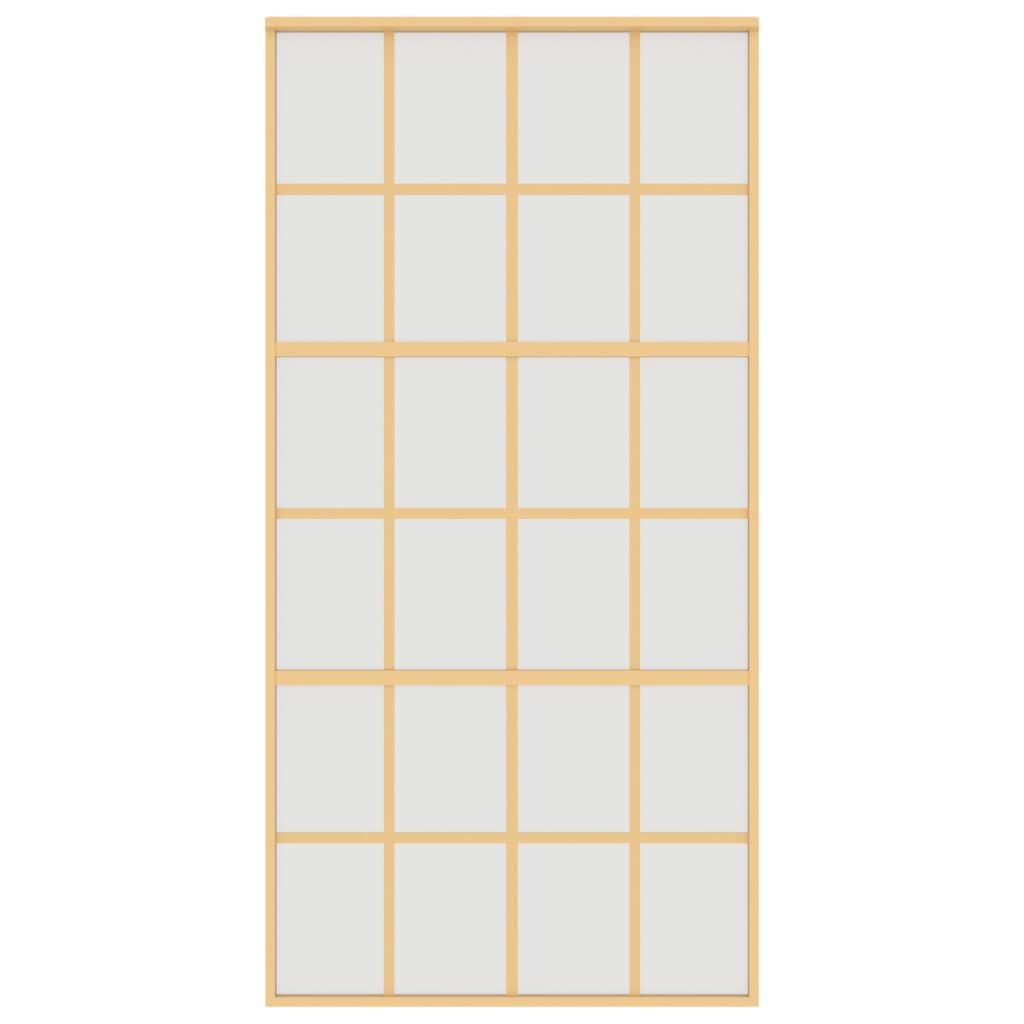 Usa glisanta, auriu, 102,5x205 cm, sticla ESG mata si aluminiu — imaginea 4
