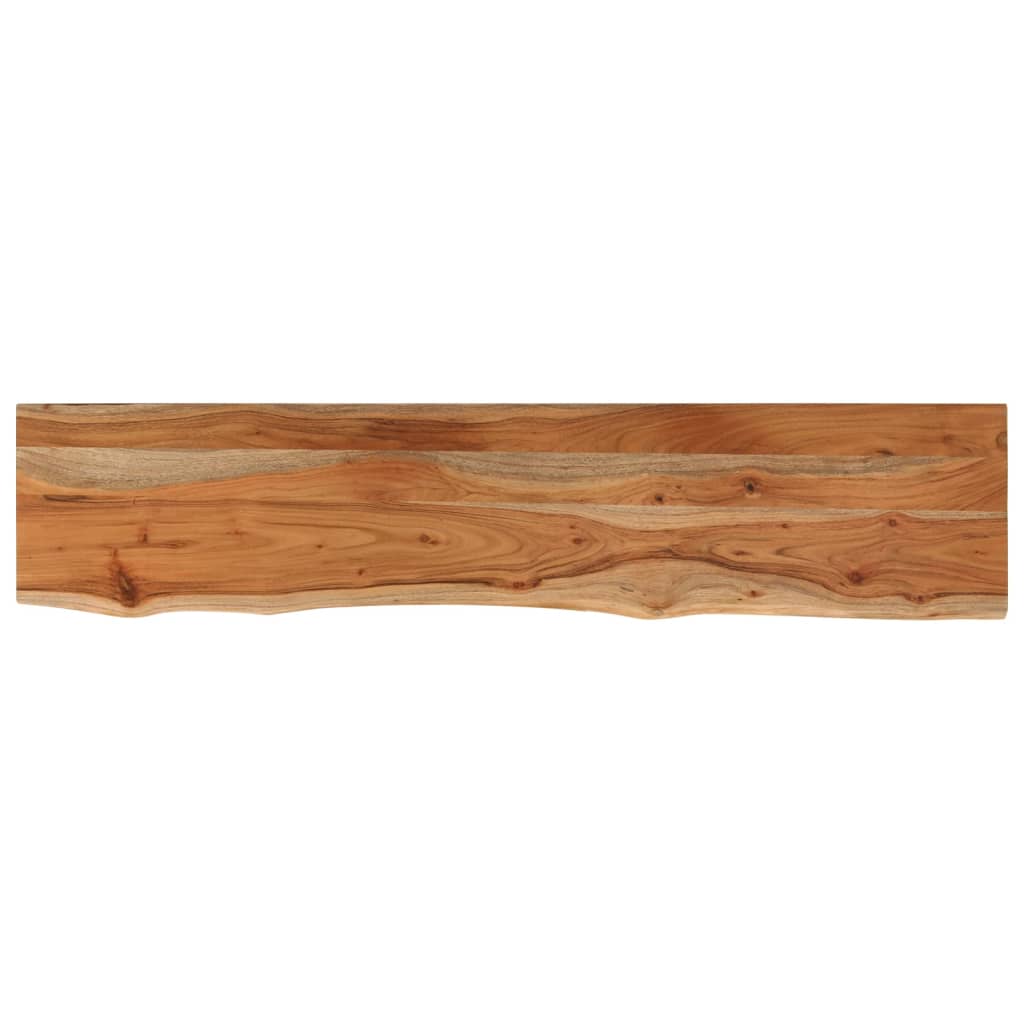 Raft perete 90x20x3,8 cm dreptunghiular lemn acacia margine vie