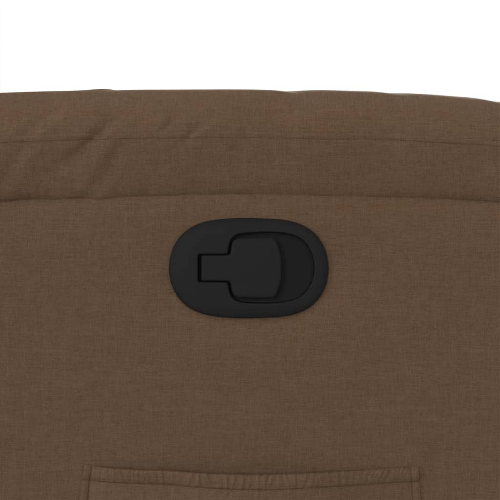 Fotoliu rabatabil, maro, material textil — imaginea 9
