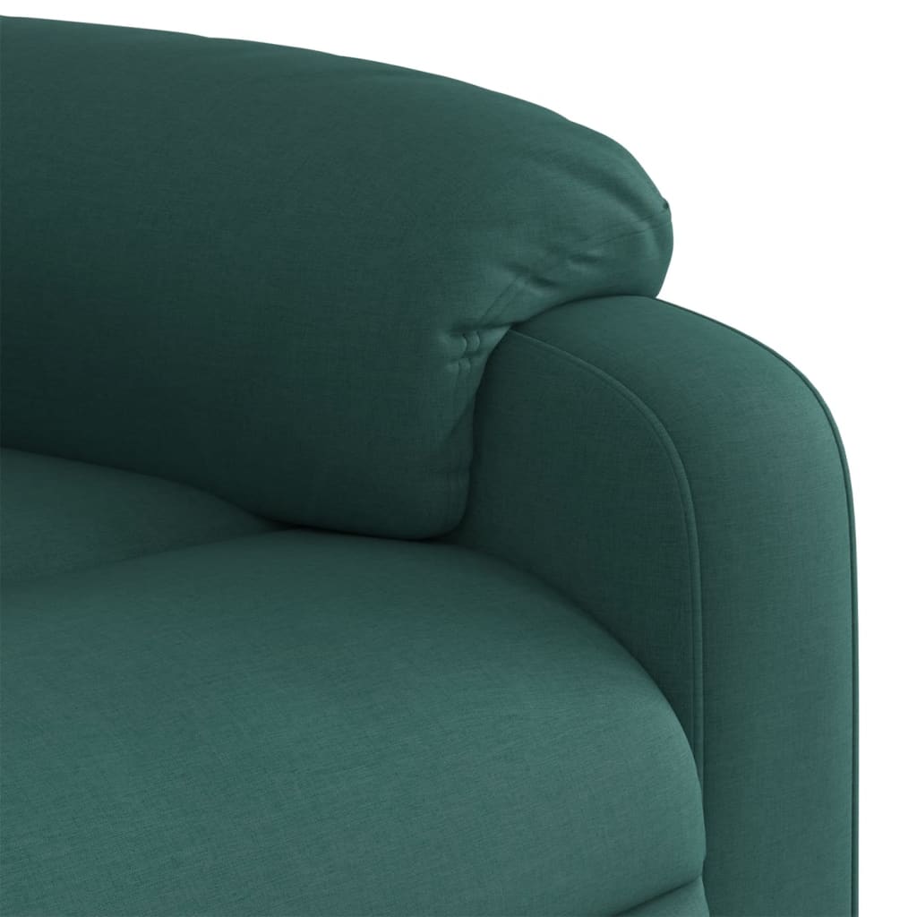 Fotoliu rabatabil, verde inchis, material textil — imaginea 8