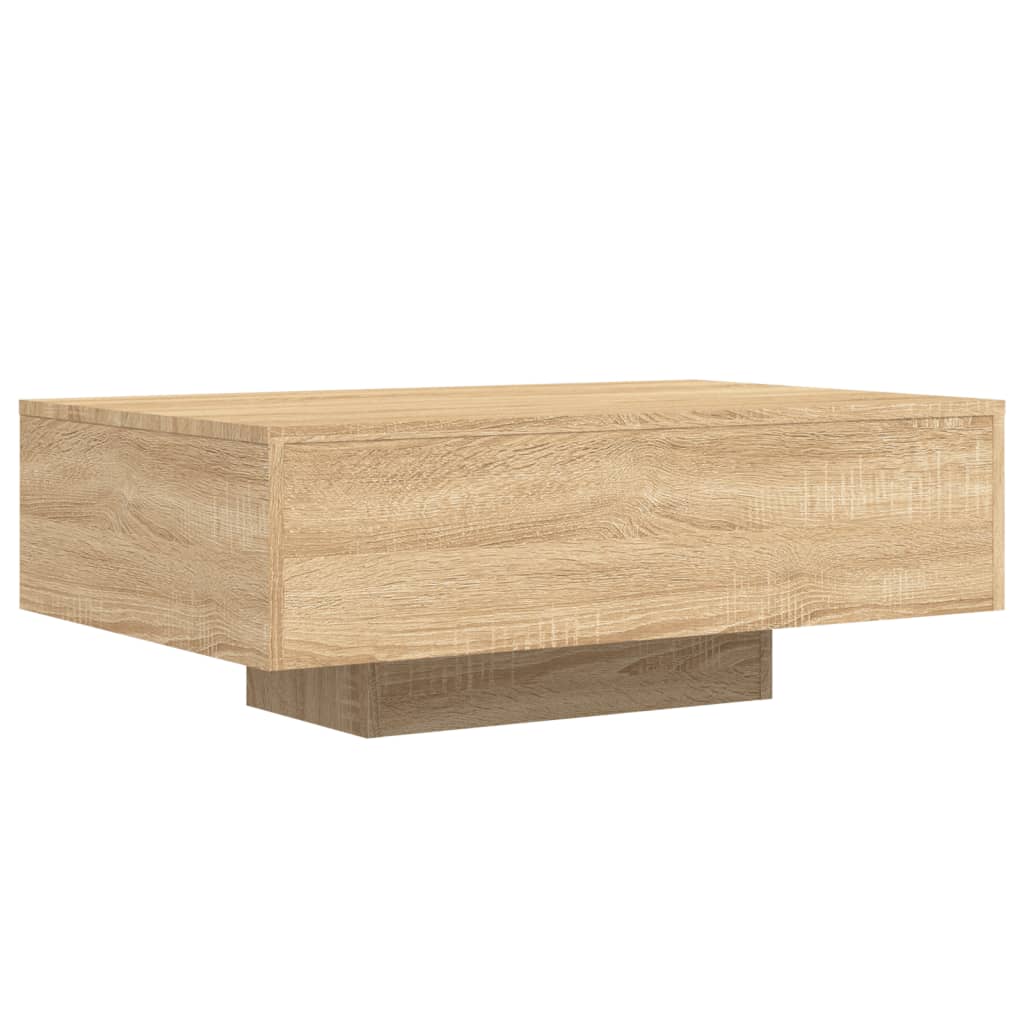 Masuta de cafea cu lumini LED, stejar sonoma, 85x55x31 cm — imaginea 3