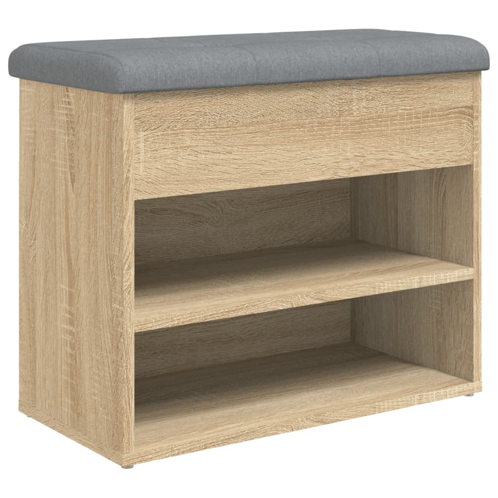 Banca pentru pantofi stejar sonoma 62x32x50 cm lemn prelucrat