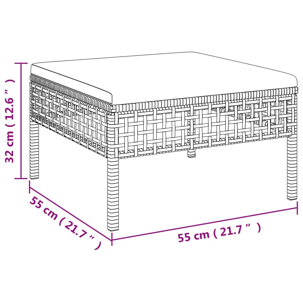 Set mobilier de gradina cu perne — imaginea 9