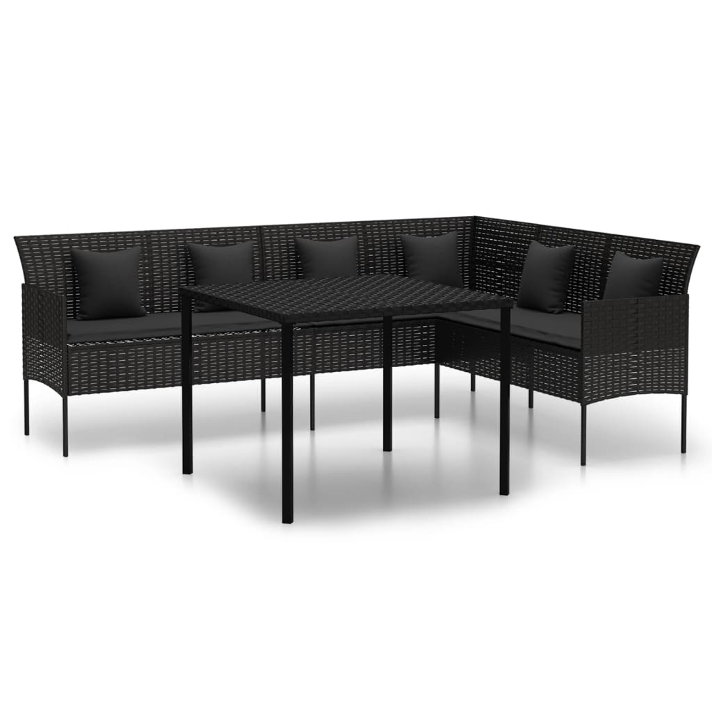 Set mobilier de gradina cu perne, 2 piese