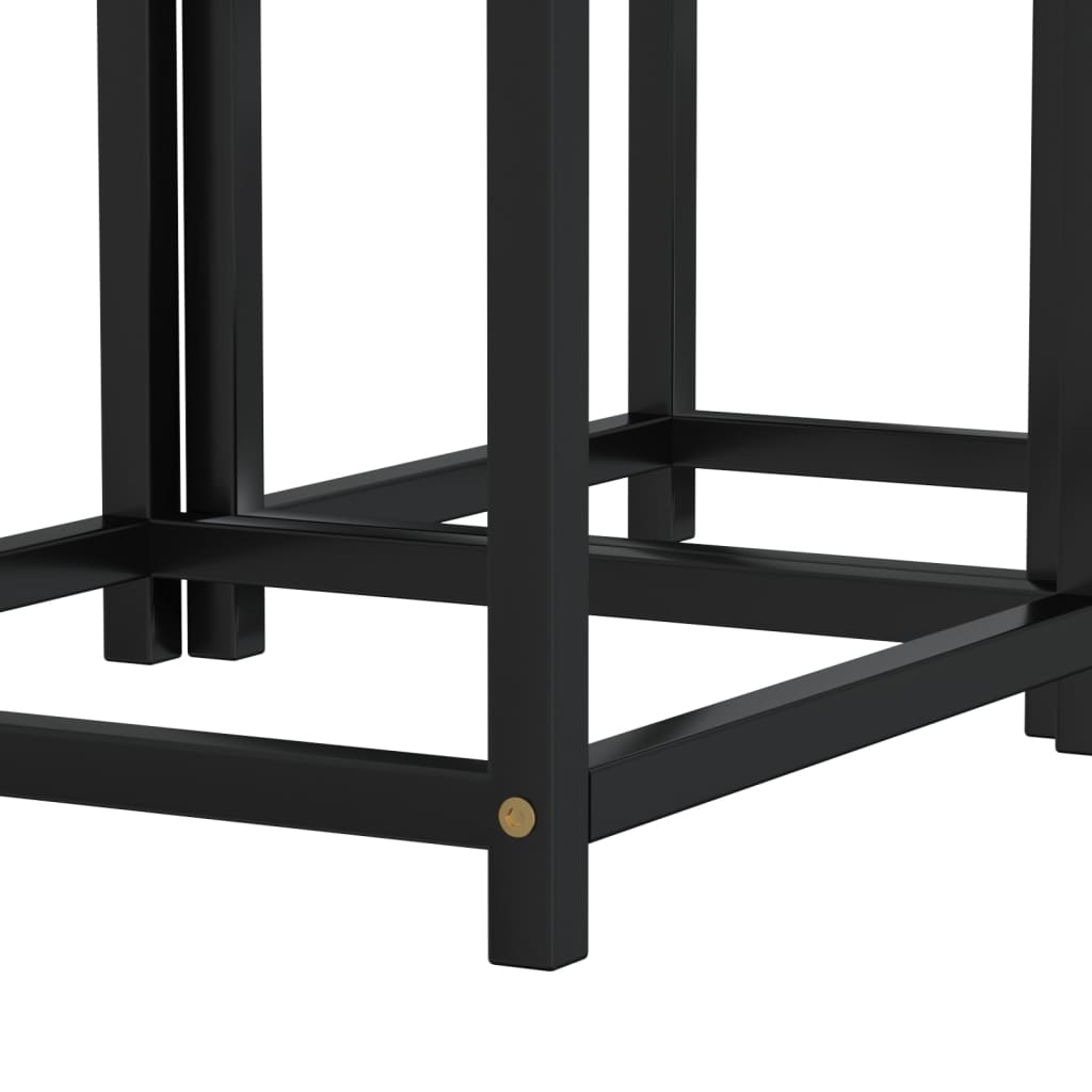 Mese de ceai, 2 buc., negru, MDF — imaginea 5