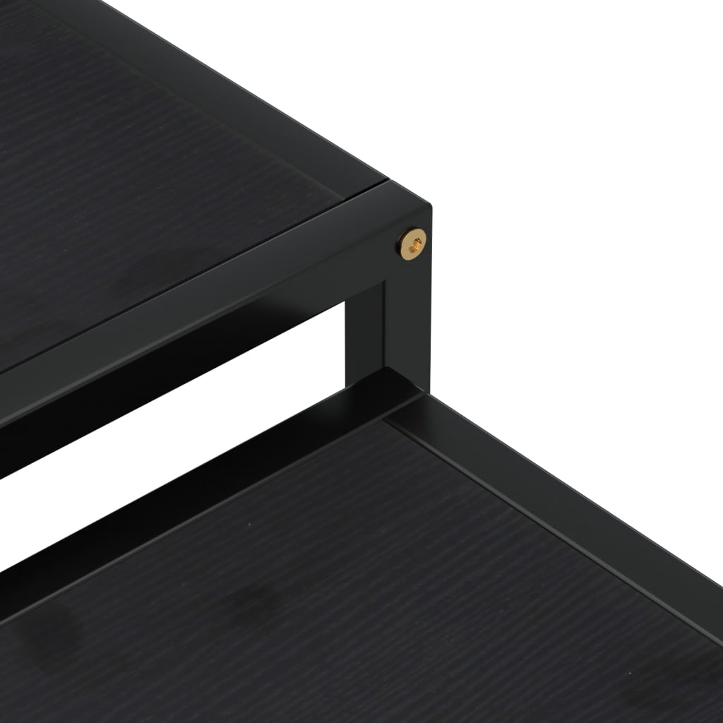Mese de ceai, 2 buc., negru, MDF — imaginea 6