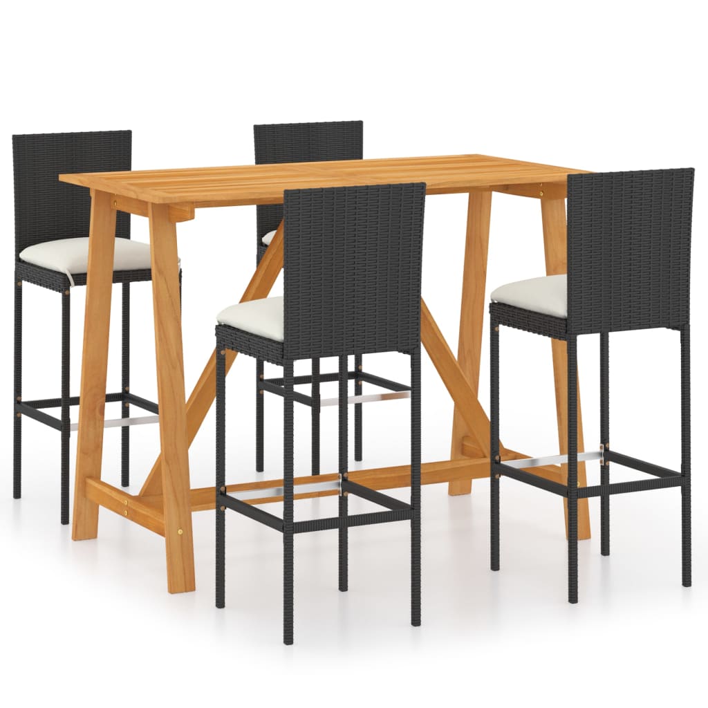 Set mobilier bar de gradina cu perne