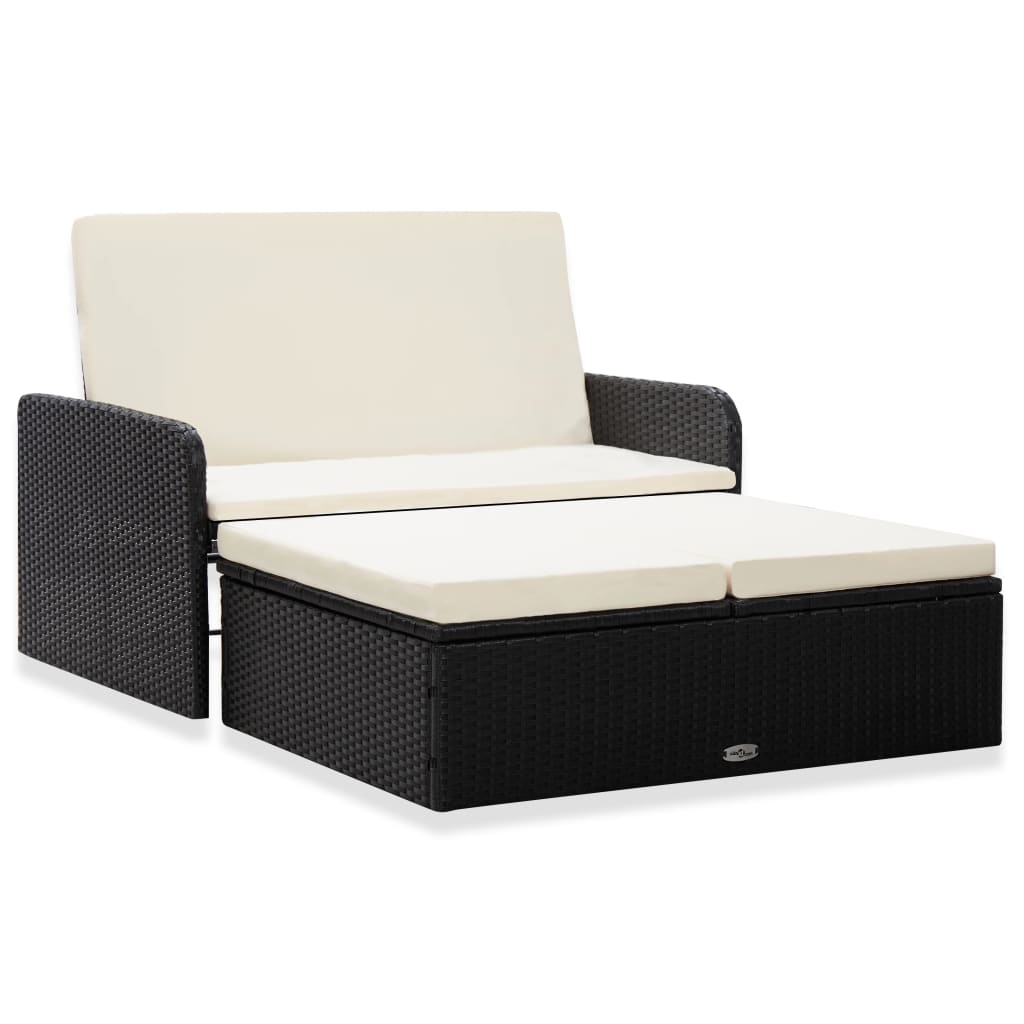 Set mobilier de gradina cu perne, 2 piese