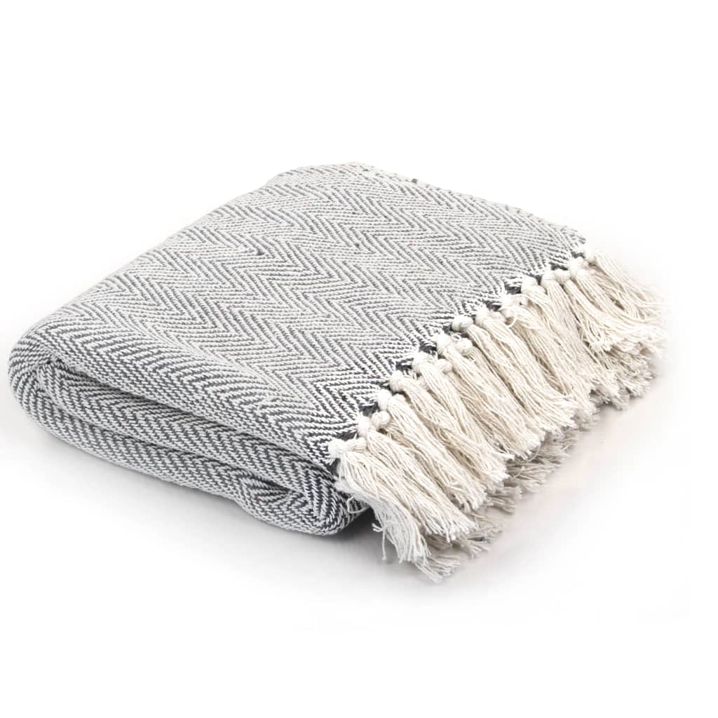 Patura decorativa model spic, bumbac