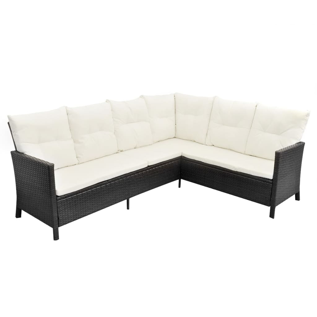 Set mobilier de gradina cu perne, 4 piese — imaginea 6