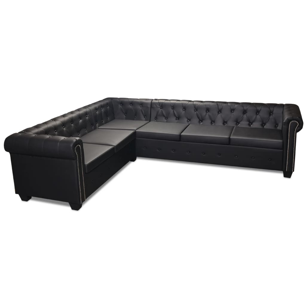 Canapea coltar Chesterfield