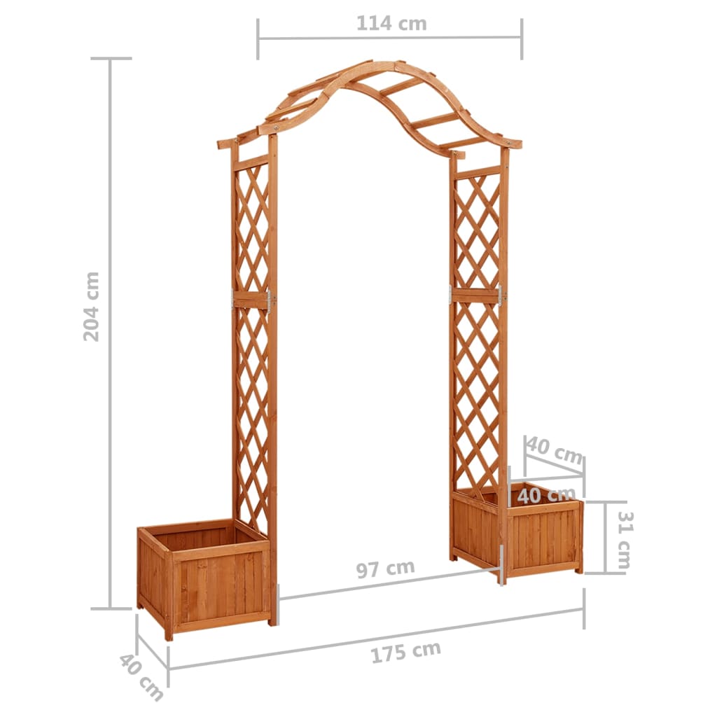 Pergola de gradina cu jardiniera - 4 | YEO