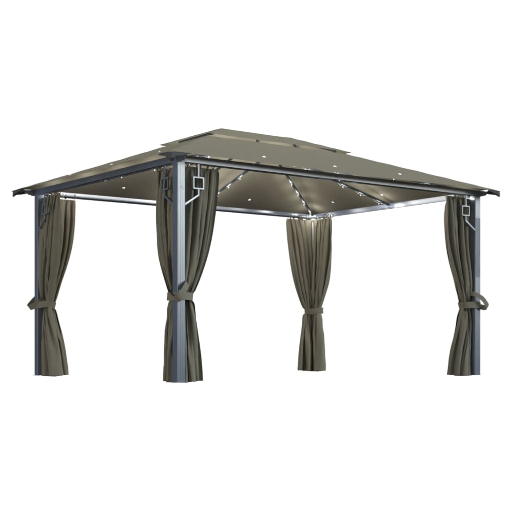Pavilion cu perdele & siruri lumini LED