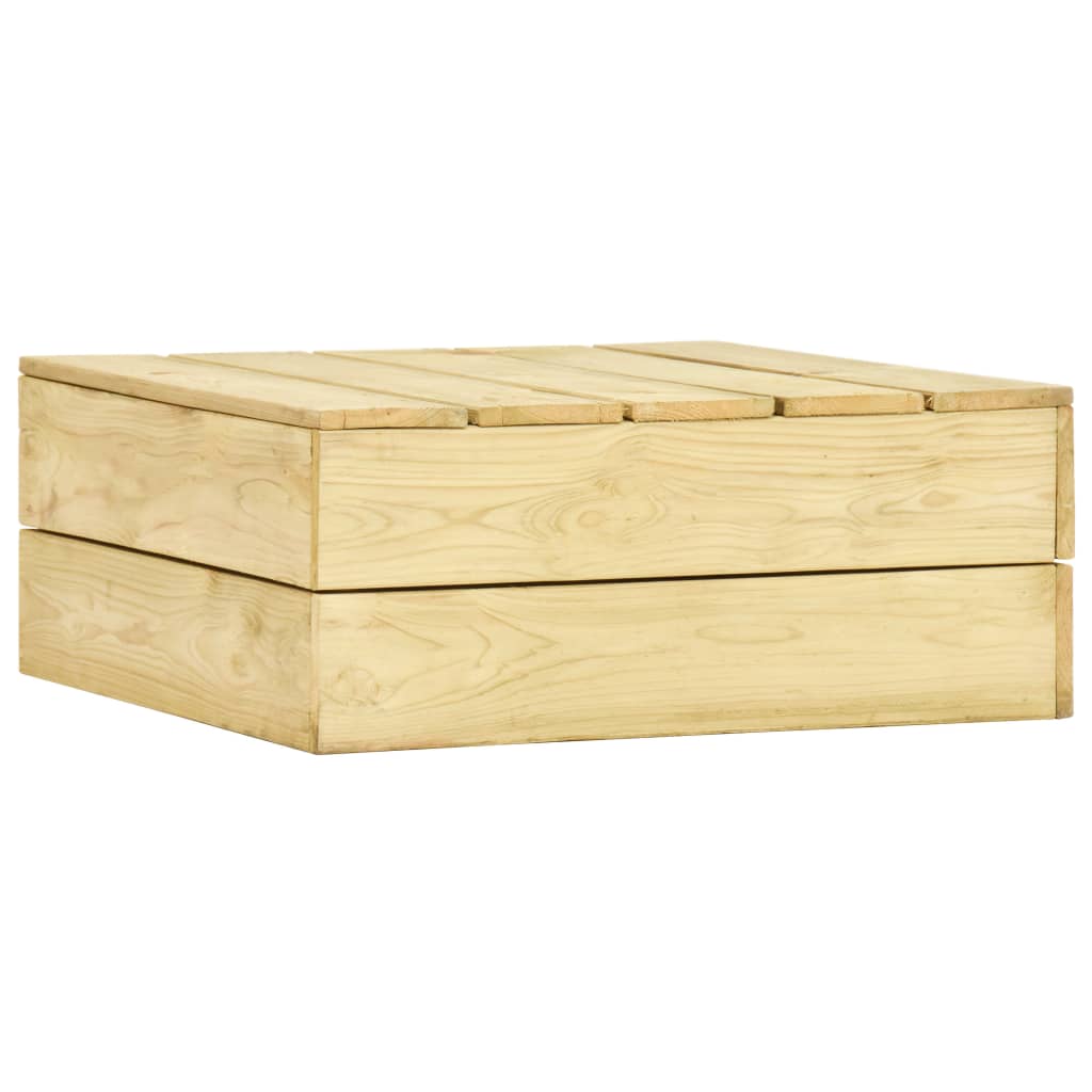 Set mobilier de gradina cu perne, 2 piese, lemn de pin tratat — imaginea 3