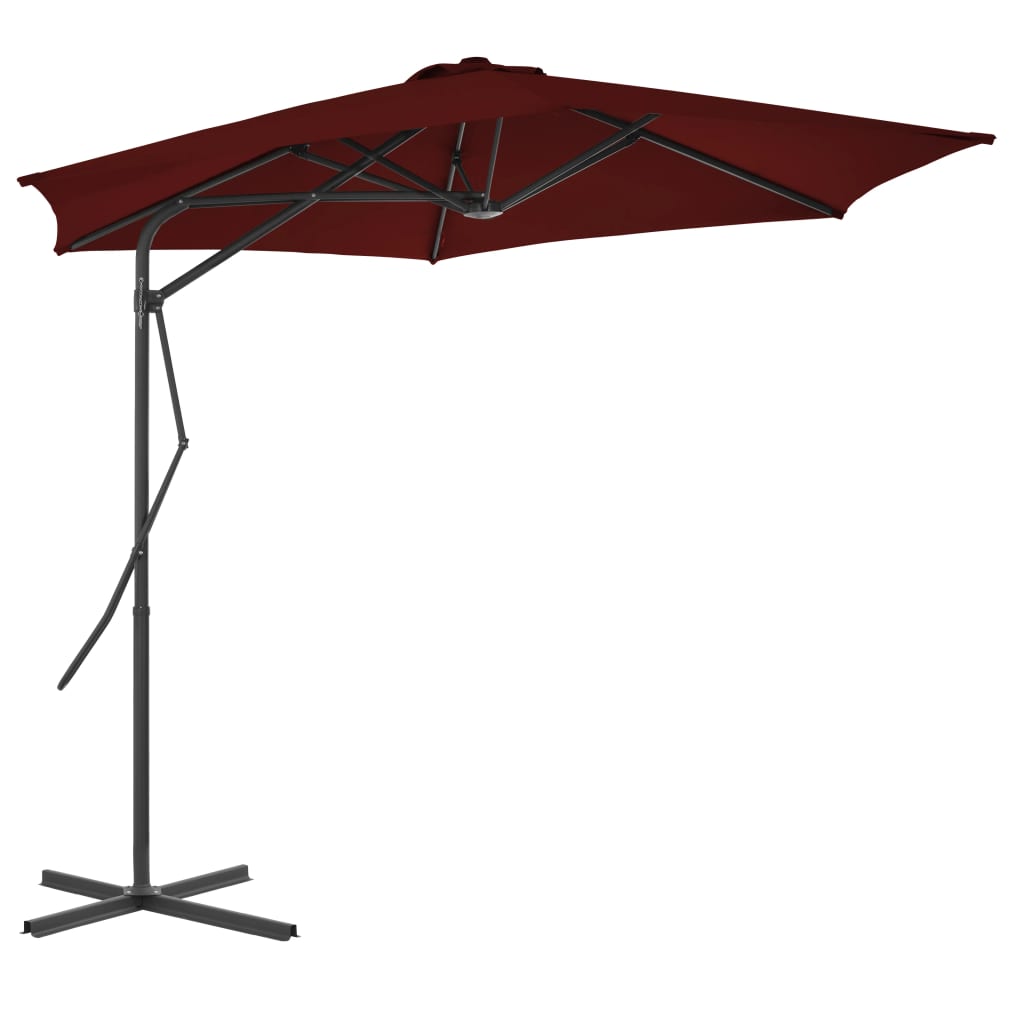 Umbrela soare de exterior cu stalp din otel