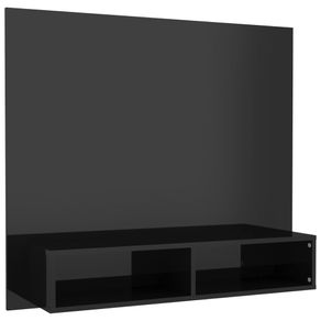 la ce inaltime se monteaza tv pe perete Dulap TV montat pe perete negru extralucios 102x23,5x90 cm PAL