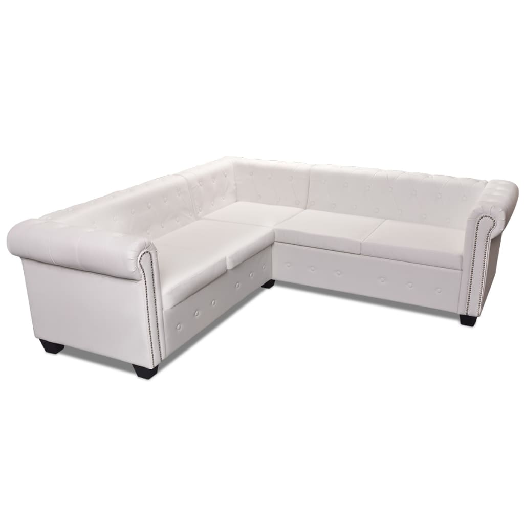 Canapea coltar Chesterfield cu