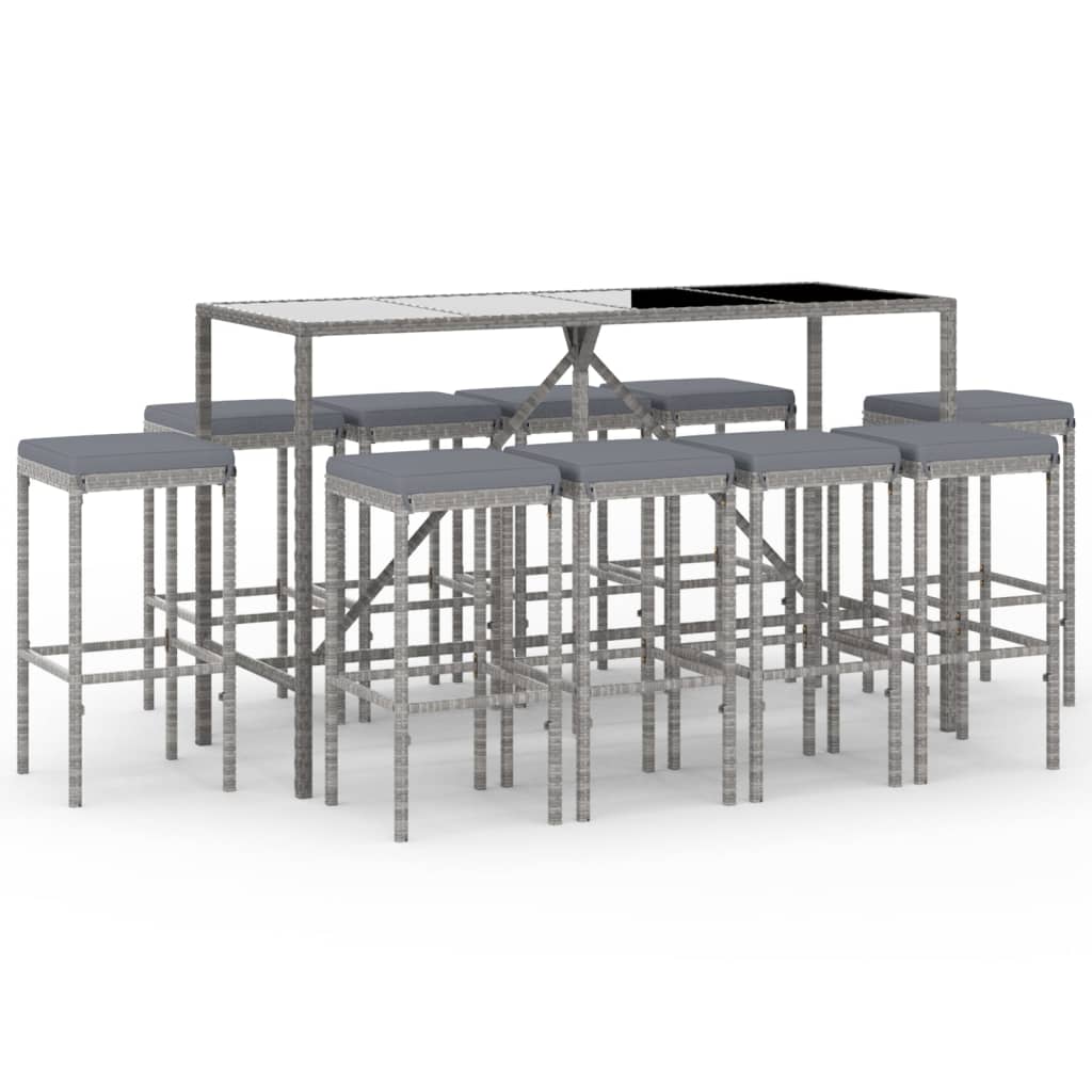 Set mobilier bar de gradina cu perne
