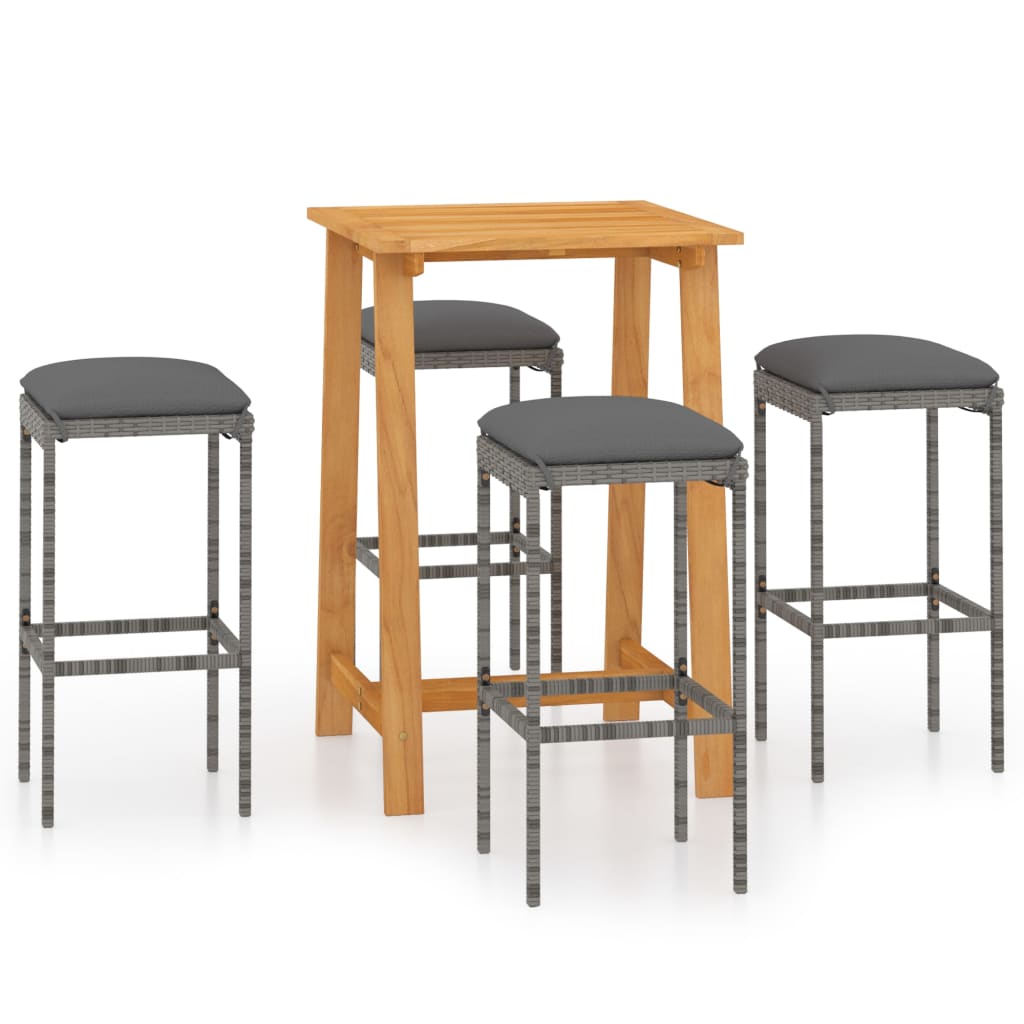 Set mobilier de bar de gradina cu perne