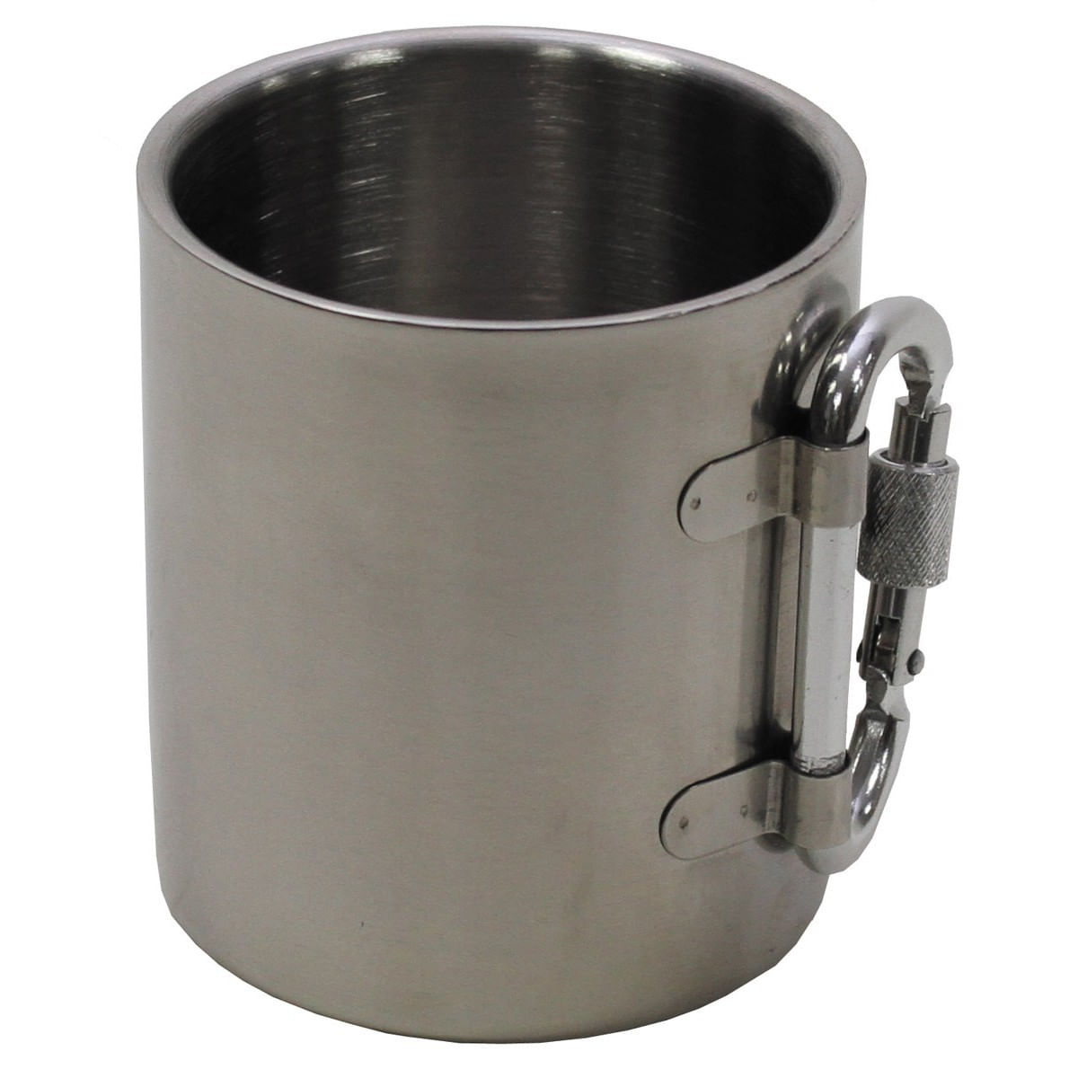 Cana inox cu carabina, 300 ml, pereti dubli cu carabina Fox Outdoor - 1 | YEO