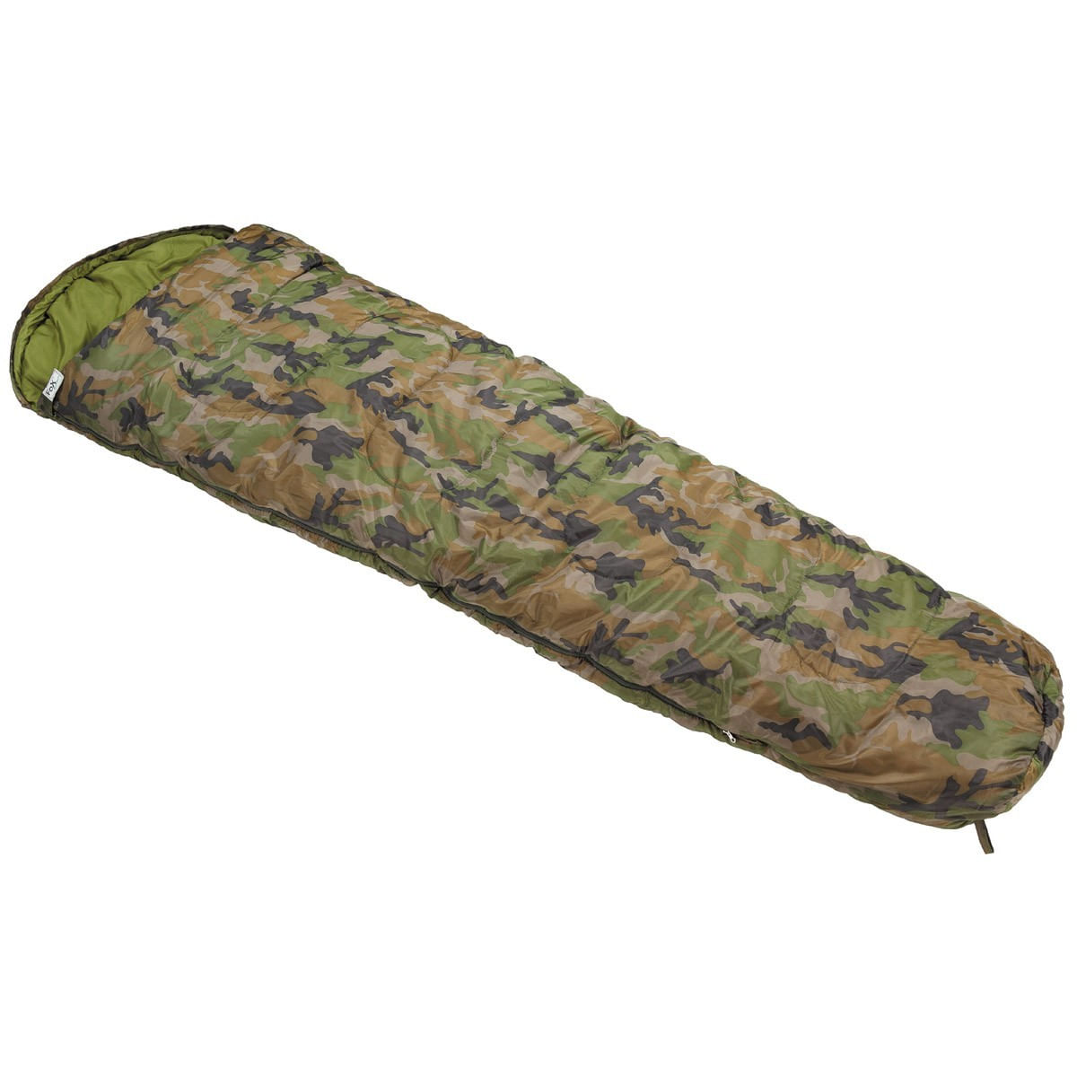 Sac de dormit camuflaj woodland Fox Outdoor, -10°C/+15°C