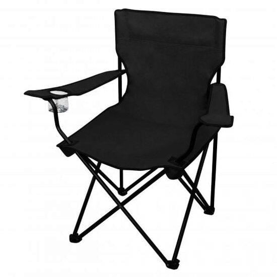 Scaun pliabil gradina, camping, pescuit, negru, max 120 Kg, 50 x 50 x 80 cm