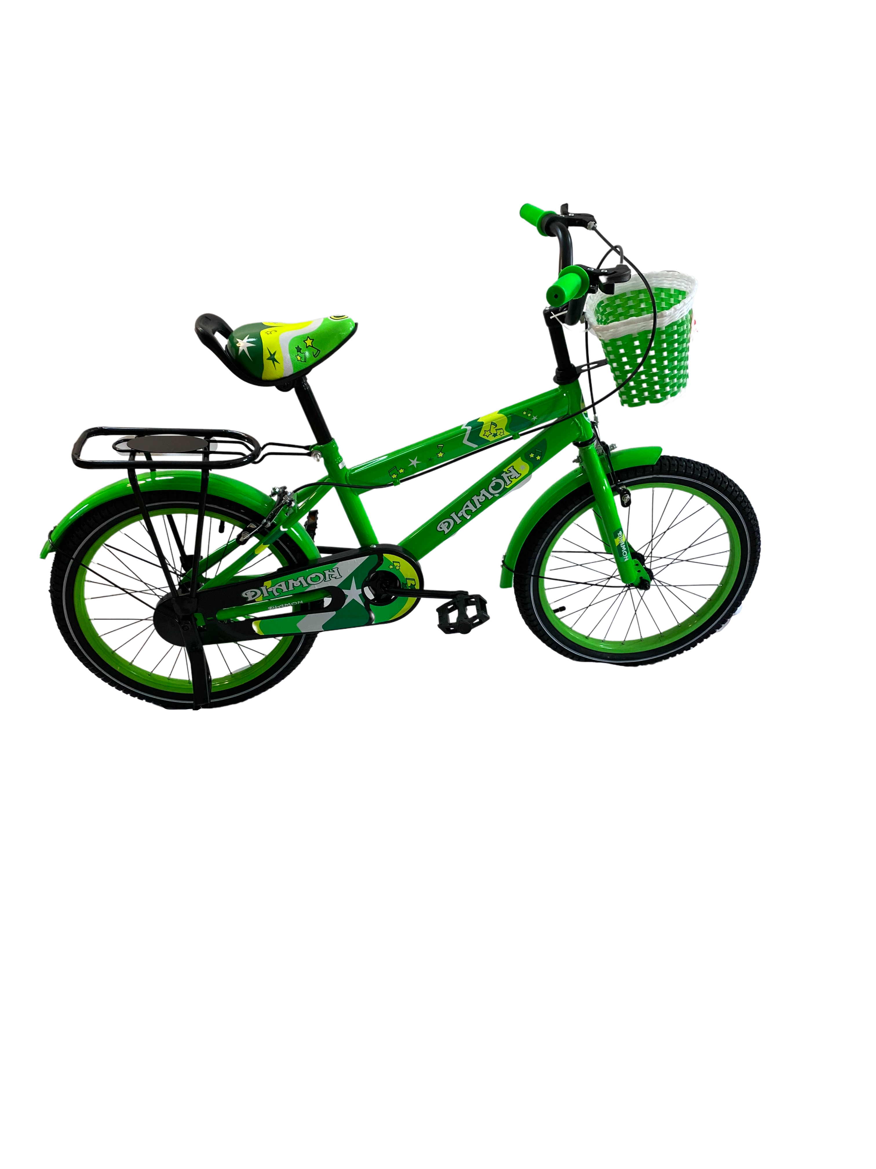 Bicicleta Go Kart 20inch Diamon, 6-10 ani,cu cos jucarii , cric, verde